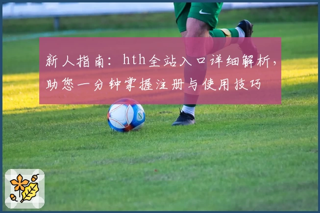 新人指南：hth全站入口详细解析，助您一分钟掌握注册与使用技巧